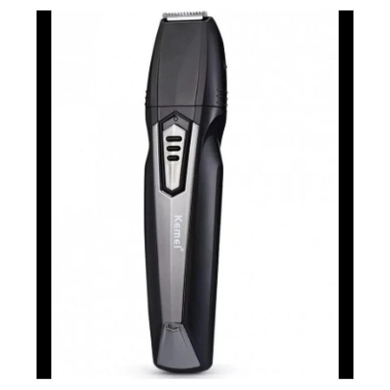 Ingrijire personala si Cosmetice - Aparate & accesorii ingrijire personala - Aparate de ras si tuns - Aparate de tuns - Masina de Tuns Kemei KM 640, Set 8 in 1, Acumulator, Negru - Infinity.ro