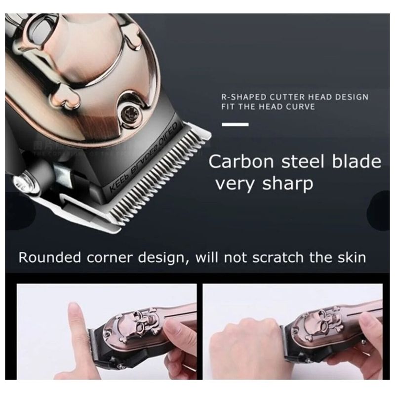 Ingrijire personala si Cosmetice - Aparate & accesorii ingrijire personala - Aparate de ras si tuns - Aparate de tuns - Masina de Tuns cu Acumulator Reincarcabil si 5 Gratare, Putere de 3W, Design Ergonomic - Infinity.ro