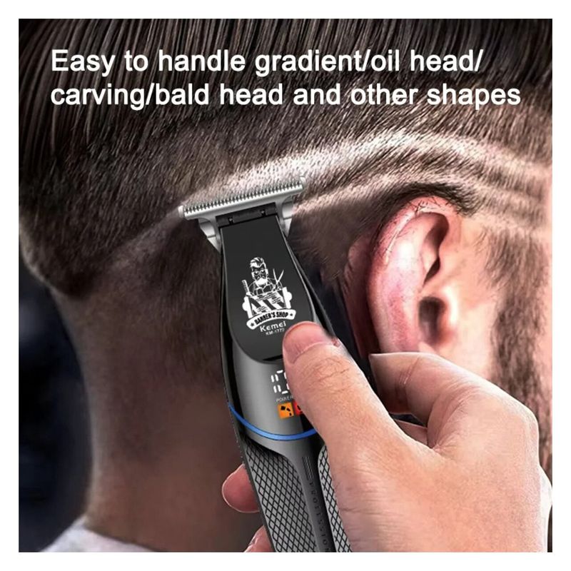 Ingrijire personala si Cosmetice - Aparate & accesorii ingrijire personala - Aparate de ras si tuns - Aparate de tuns - Aparat de Tuns Profesional pentru Contur cu Afisaj LCD si Acumulator, Trimmer fara Fir - Infinity.ro