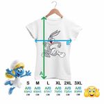 Fashion, accesorii si bijuterii - Femei - Imbracaminte femei - Tricouri si topuri femei - Tricou Femei Bugs Bunny Iepuras, alb, marime 3XL - Infinity.ro
