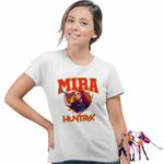 Fashion, accesorii si bijuterii - Femei - Imbracaminte femei - Tricouri si topuri femei - Tricou Femei Huntrix Mira Avoline Kpop, alb, marime 2XL - Infinity.ro