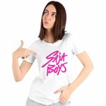 Fashion, accesorii si bijuterii - Femei - Imbracaminte femei - Tricouri si topuri femei - Tricou Femei Huntrix Saja Boys Kpop, alb, marime XL - Infinity.ro