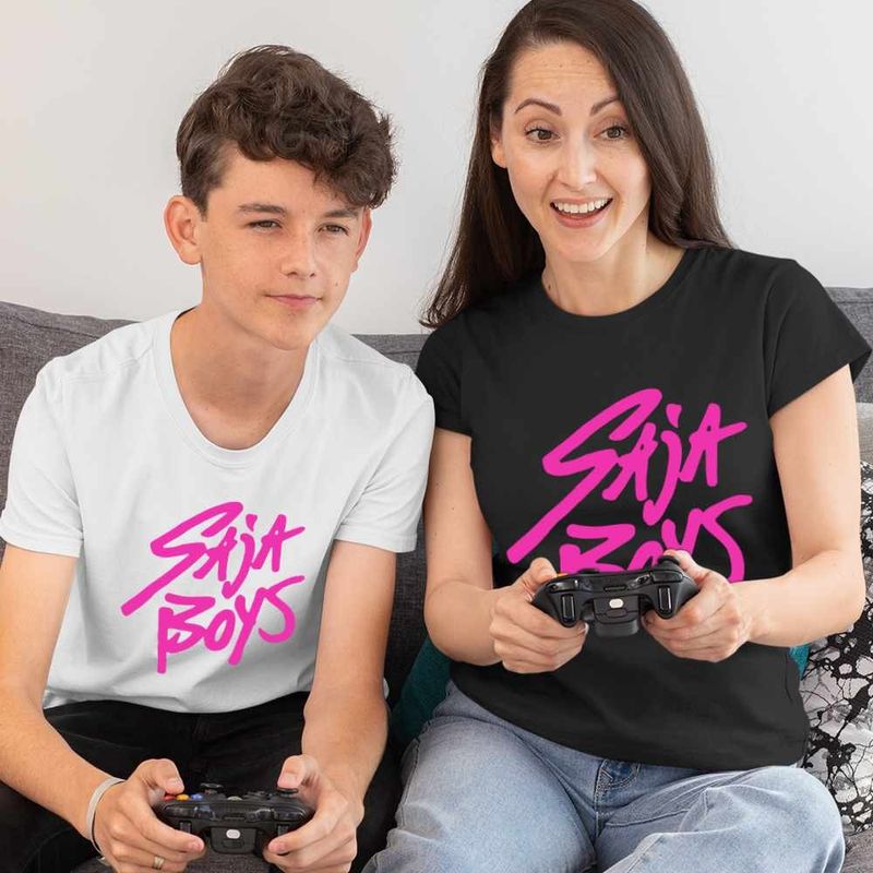 Fashion, accesorii si bijuterii - Femei - Imbracaminte femei - Tricouri si topuri femei - Tricou Femei Huntrix Saja Boys Kpop, alb, marime XL - Infinity.ro