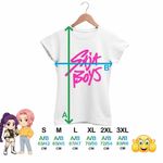 Fashion, accesorii si bijuterii - Femei - Imbracaminte femei - Tricouri si topuri femei - Tricou Femei Huntrix Saja Boys Kpop, alb, marime XL - Infinity.ro