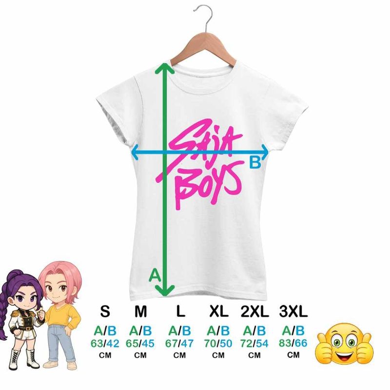Fashion, accesorii si bijuterii - Femei - Imbracaminte femei - Tricouri si topuri femei - Tricou Femei Huntrix Saja Boys Kpop, alb, marime XL - Infinity.ro
