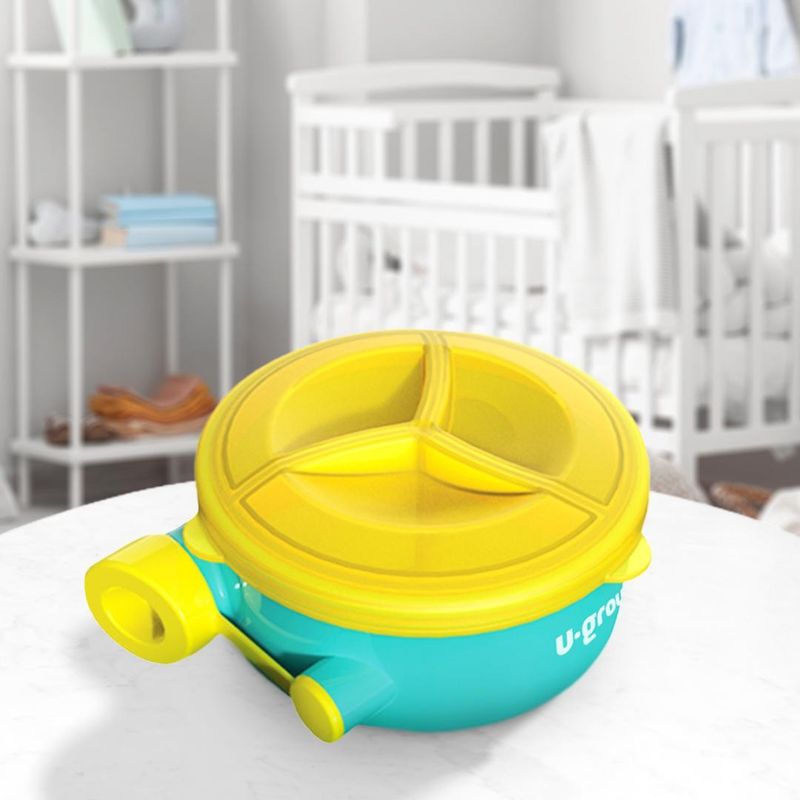 Jucarii, Copii si Bebe - Hrana si alaptare - Biberoane, suzete si accesorii hranire - Articole hranire bebelusi - Recipient lapte praf cu 3 compartimente ,250ml, U-Grow - Infinity.ro