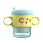 Jucarii, Copii si Bebe - Hrana si alaptare - Biberoane, suzete si accesorii hranire - Cani, pahare si accesorii bebe - Cana termos cu manere si capac, blue, 250ml,  U-Grow - Infinity.ro