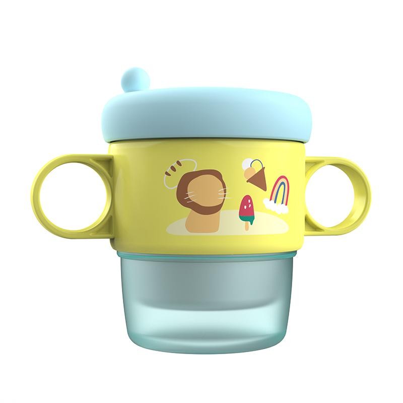 Jucarii, Copii si Bebe - Hrana si alaptare - Biberoane, suzete si accesorii hranire - Cani, pahare si accesorii bebe - Cana termos cu manere si capac, blue, 250ml,  U-Grow - Infinity.ro