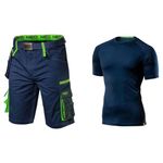 Casa si Gradina - Constructii - Echipamente de lucru - Imbracaminte protectia muncii - Set pantaloni scurti cu tricou maneca scurta, model Premium - Infinity.ro