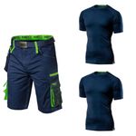 Casa si Gradina - Constructii - Echipamente de lucru - Imbracaminte protectia muncii - Set pantaloni scurti cu doua tricouri maneca scurta, model Premium - Infinity.ro