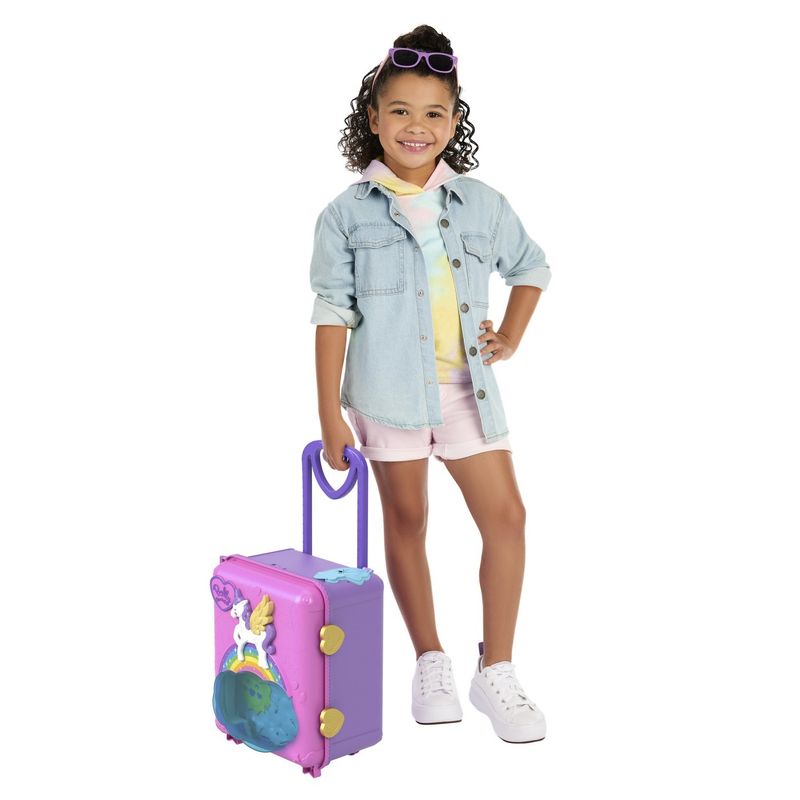 Jucarii, Copii si Bebe - Jucarii si jocuri - Papusi si accesorii - Papusi - Polly Pocket valiza Unicorn - Infinity.ro