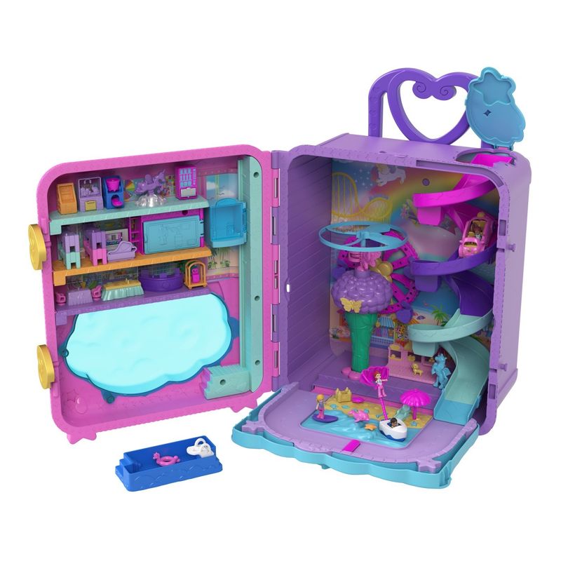Jucarii, Copii si Bebe - Jucarii si jocuri - Papusi si accesorii - Papusi - Polly Pocket valiza Unicorn - Infinity.ro