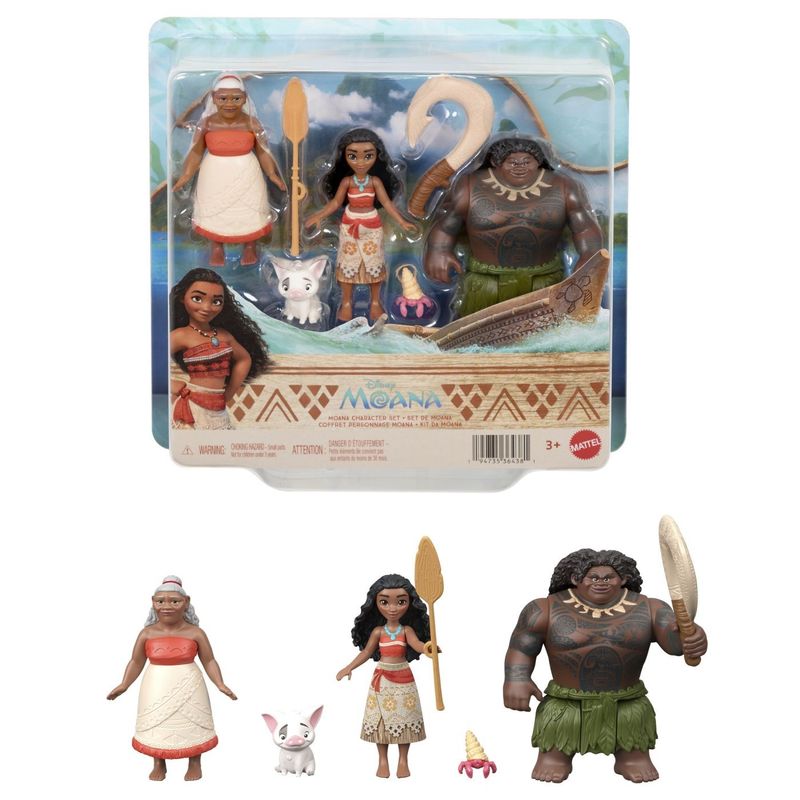 Jucarii, Copii si Bebe - Jucarii si jocuri - Papusi si accesorii - Papusi - Disney Princess set personaje Disney Vaiana - Infinity.ro