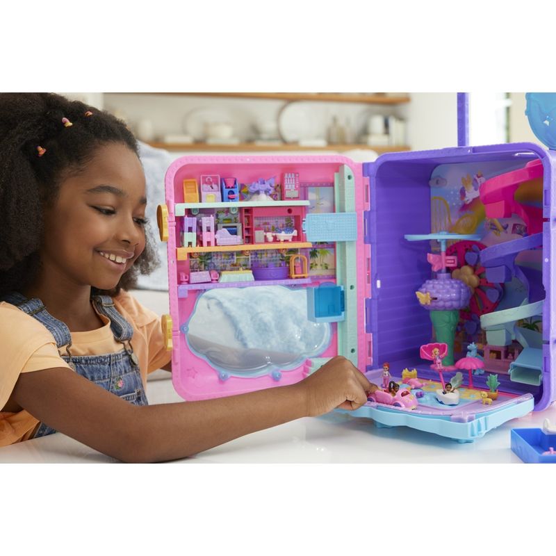 Jucarii, Copii si Bebe - Jucarii si jocuri - Papusi si accesorii - Papusi - Polly Pocket valiza Unicorn - Infinity.ro