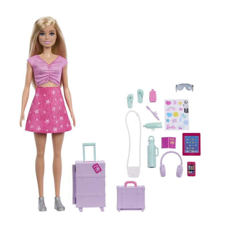 Jucarii, Copii si Bebe - Jucarii si jocuri - Papusi si accesorii - Papusi - Barbie Family and Friends set de calatorie - Infinity.ro
