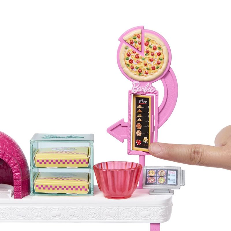 Jucarii, Copii si Bebe - Jucarii si jocuri - Papusi si accesorii - Papusi - Barbie Dream Land set de joaca pizzerie - Infinity.ro