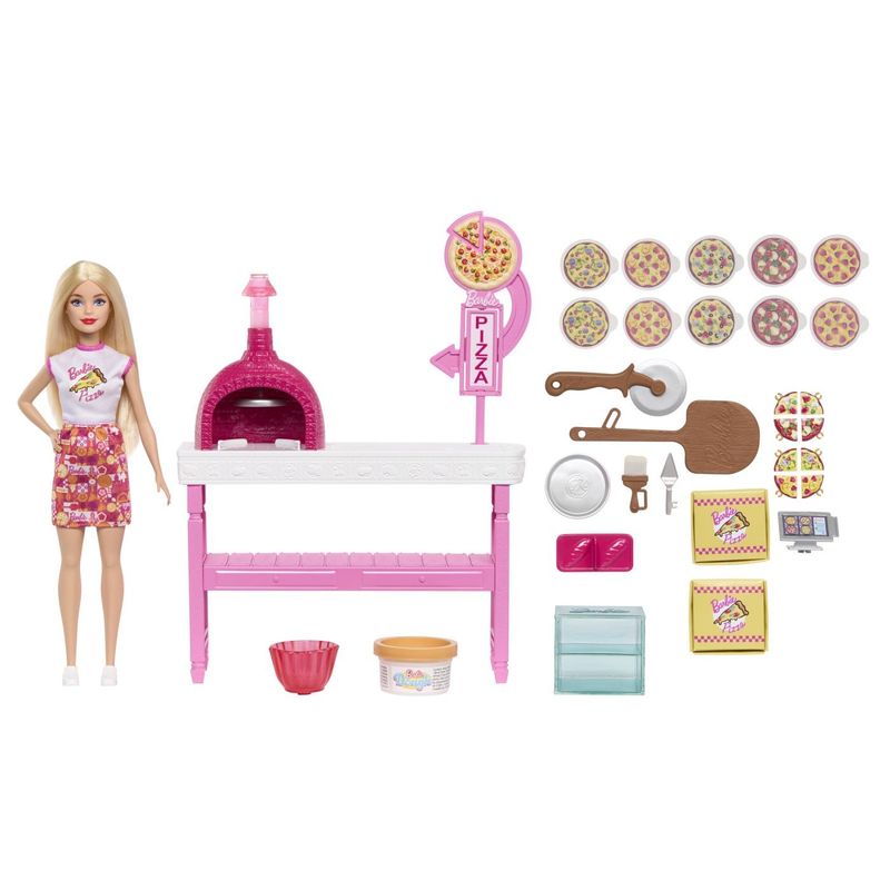 Jucarii, Copii si Bebe - Jucarii si jocuri - Papusi si accesorii - Papusi - Barbie Dream Land set de joaca pizzerie - Infinity.ro