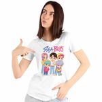 Fashion, accesorii si bijuterii - Femei - Imbracaminte femei - Tricouri si topuri femei - Tricou Femei Huntrix Saja Boys Kpop Demon Hunters, alb, marime L - Infinity.ro