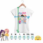 Fashion, accesorii si bijuterii - Femei - Imbracaminte femei - Tricouri si topuri femei - Tricou Femei Huntrix Saja Boys Kpop Demon Hunters, alb, marime L - Infinity.ro