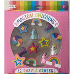 Carti si Birotica - Birotica - Instrumente de scris - Radiere si corectoare - Radiere tip puzzle - Unicorni magici (Set de 12) - Infinity.ro