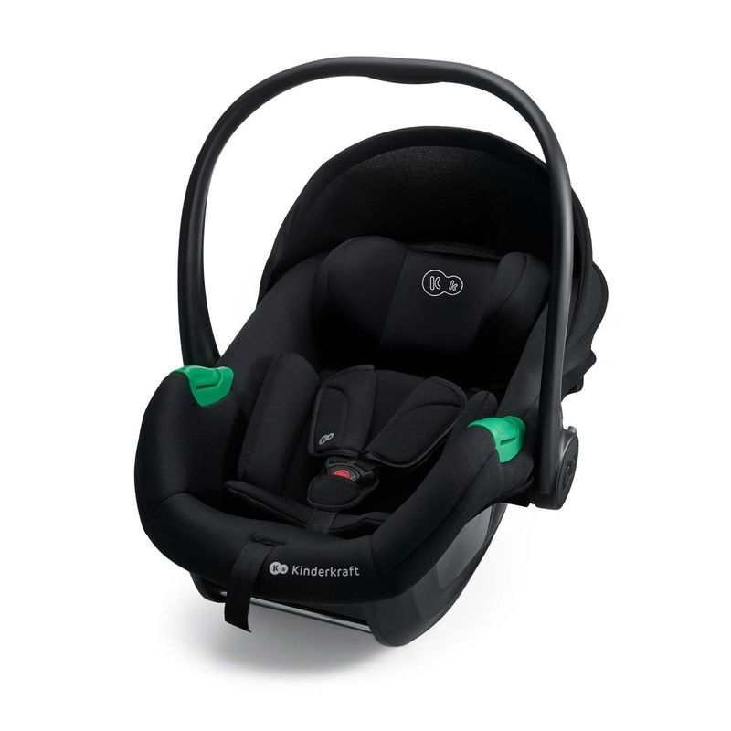 Jucarii, Copii si Bebe - Carucioare si articole de transport - Scaune auto copii - Scoica auto Kinderkraft Mink Pro 2 i-Size 40-75 cm + baza, Zestaw, Black - Infinity.ro
