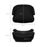 Jucarii, Copii si Bebe - Carucioare si articole de transport - Scaune auto copii - Inaltator auto Kinderkraft Boost 2, i-Size 125-150 cm, Black - Infinity.ro