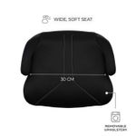 Jucarii, Copii si Bebe - Carucioare si articole de transport - Scaune auto copii - Inaltator auto Kinderkraft Boost 2, i-Size 125-150 cm, Black - Infinity.ro