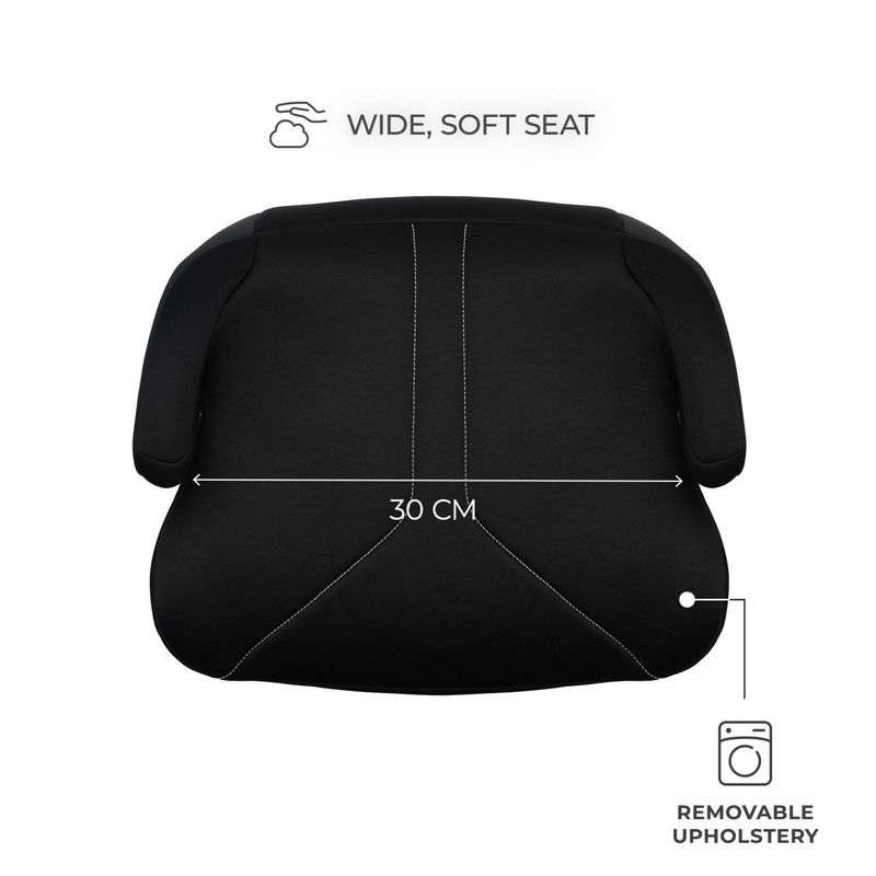 Jucarii, Copii si Bebe - Carucioare si articole de transport - Scaune auto copii - Inaltator auto Kinderkraft Boost 2, i-Size 125-150 cm, Black - Infinity.ro