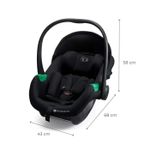 Jucarii, Copii si Bebe - Carucioare si articole de transport - Scaune auto copii - Scoica auto i-Size, 40-87 cm, Kinderkraft Mink Pro 2, Black - Infinity.ro