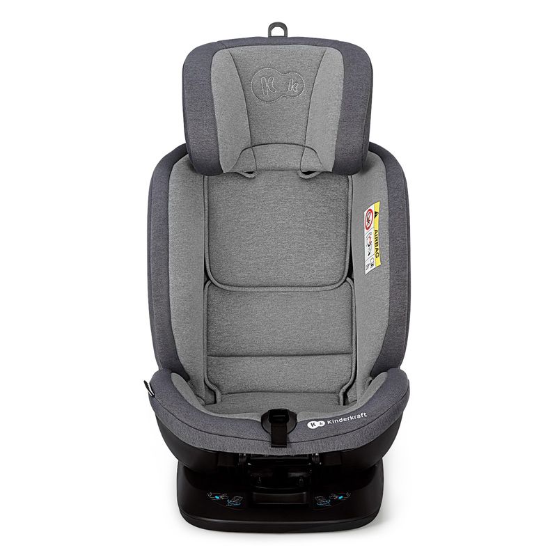 Jucarii, Copii si Bebe - Carucioare si articole de transport - Scaune auto copii - Scaun auto Kinderkraft Xpedition rotativ, 0-36 kg, cu Isofix, Grey - Infinity.ro