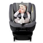 Jucarii, Copii si Bebe - Carucioare si articole de transport - Scaune auto copii - Scaun auto Kinderkraft Xpedition rotativ, 0-36 kg, cu Isofix, Grey - Infinity.ro
