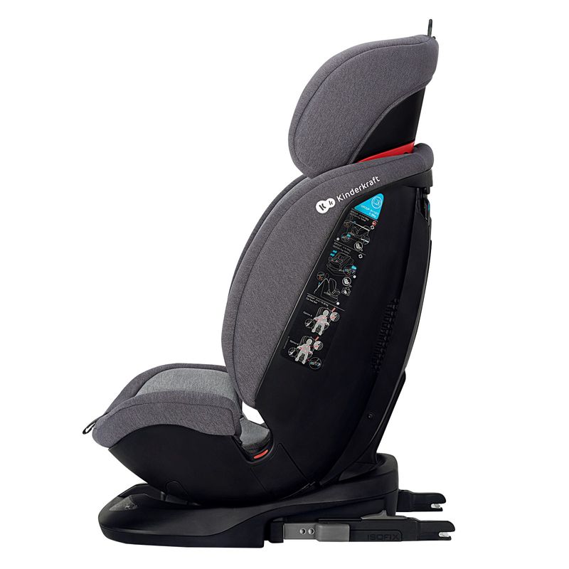 Jucarii, Copii si Bebe - Carucioare si articole de transport - Scaune auto copii - Scaun auto Kinderkraft Xpedition rotativ, 0-36 kg, cu Isofix, Grey - Infinity.ro
