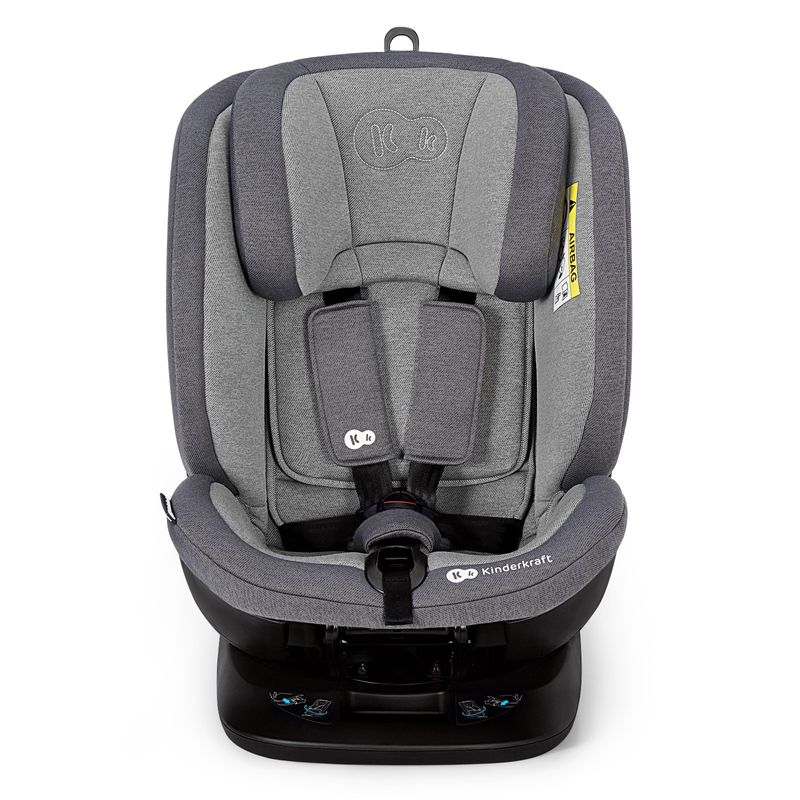 Jucarii, Copii si Bebe - Carucioare si articole de transport - Scaune auto copii - Scaun auto Kinderkraft Xpedition rotativ, 0-36 kg, cu Isofix, Grey - Infinity.ro