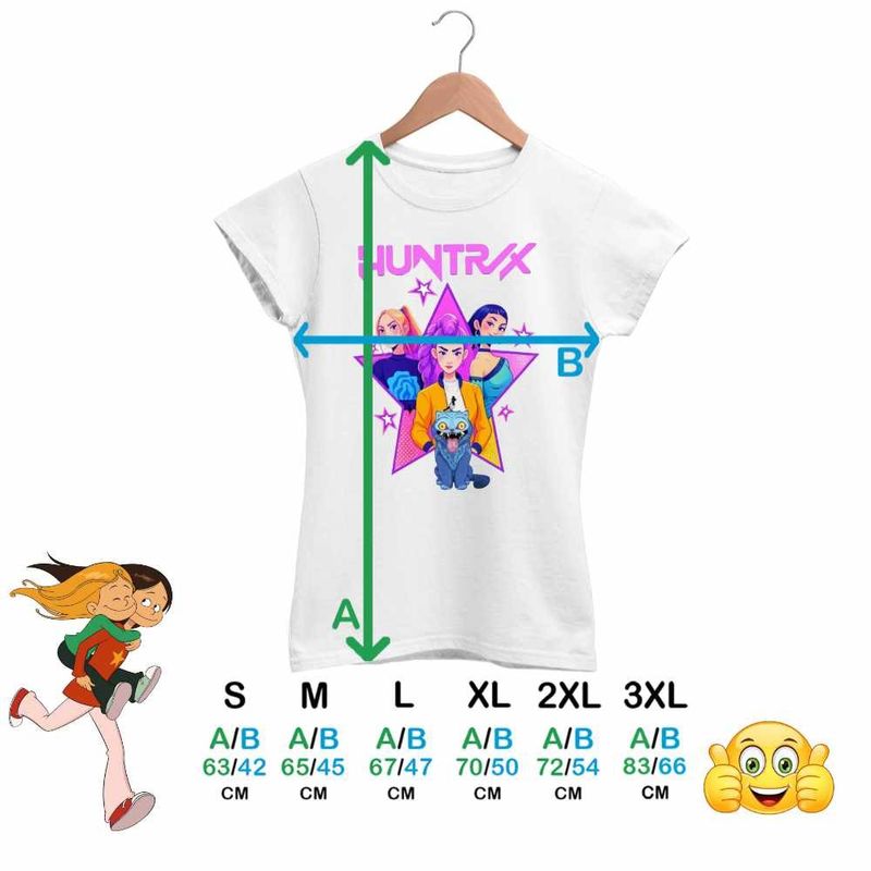 Fashion, accesorii si bijuterii - Femei - Imbracaminte femei - Tricouri si topuri femei - Tricou Femei Huntrix Legends Kpop, alb, marime M - Infinity.ro