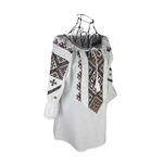 Fashion, accesorii si bijuterii - Femei - Imbracaminte femei - Camasi si bluze femei - Bluza dama SE26F alb/mov marimea S - Infinity.ro