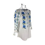Fashion, accesorii si bijuterii - Femei - Imbracaminte femei - Camasi si bluze femei - Bluza dama SE26F alb/albastru marimea S - Infinity.ro