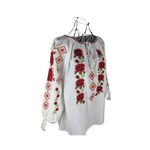Fashion, accesorii si bijuterii - Femei - Imbracaminte femei - Camasi si bluze femei - Bluza dama SE26F alb/rosu marimea S - Infinity.ro