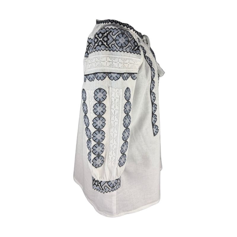 Fashion, accesorii si bijuterii - Femei - Imbracaminte femei - Camasi si bluze femei - Bluza dama SE26F alb/gri marimea S - Infinity.ro