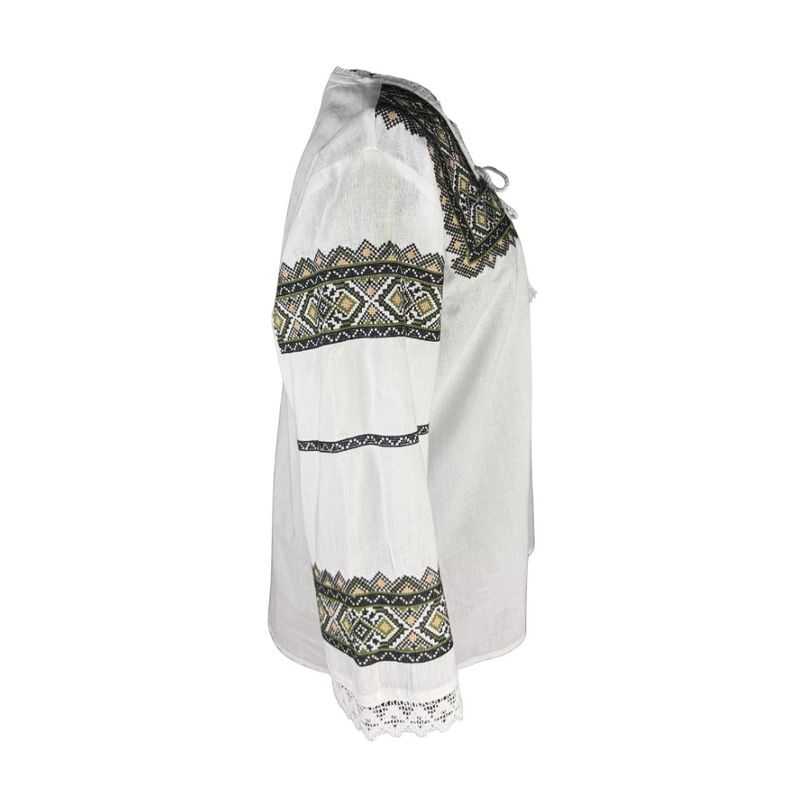 Fashion, accesorii si bijuterii - Femei - Imbracaminte femei - Camasi si bluze femei - Bluza dama SE26F alb/bej marimea S - Infinity.ro