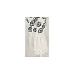 Fashion, accesorii si bijuterii - Femei - Imbracaminte femei - Camasi si bluze femei - Bluza dama SE26F alb/negru marimea S - Infinity.ro