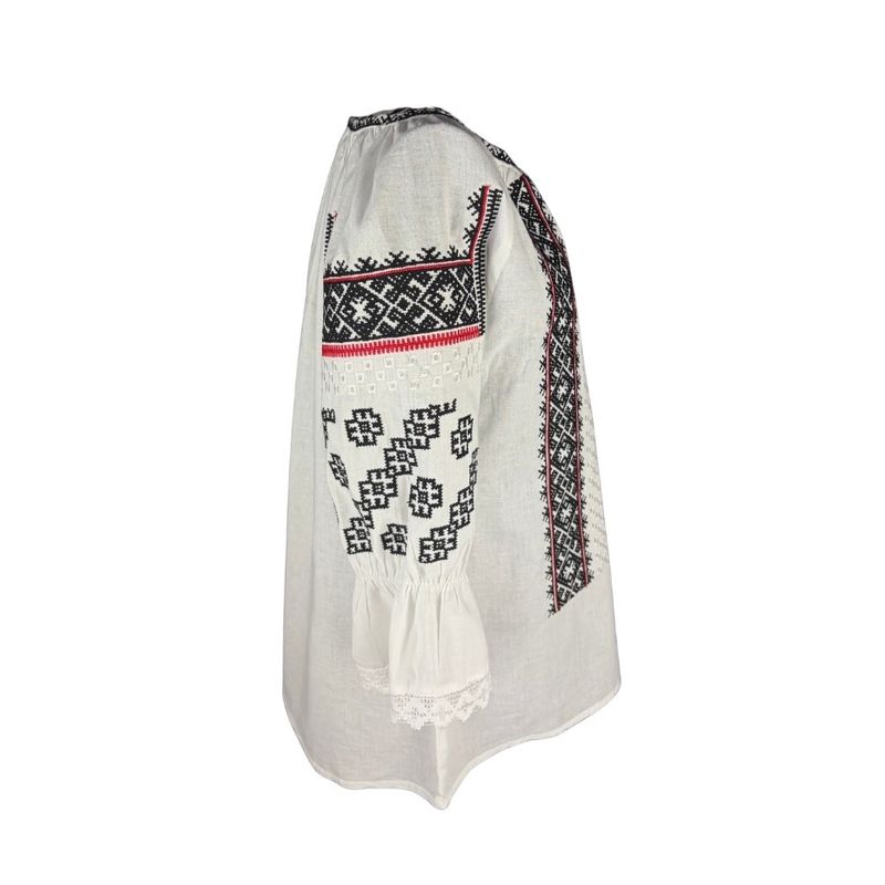 Fashion, accesorii si bijuterii - Femei - Imbracaminte femei - Camasi si bluze femei - Bluza dama SE26F alb/negru marimea S - Infinity.ro