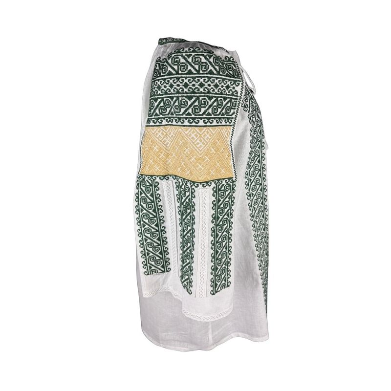 Fashion, accesorii si bijuterii - Femei - Imbracaminte femei - Camasi si bluze femei - Bluza dama SE26F alb/verde marimea S - Infinity.ro