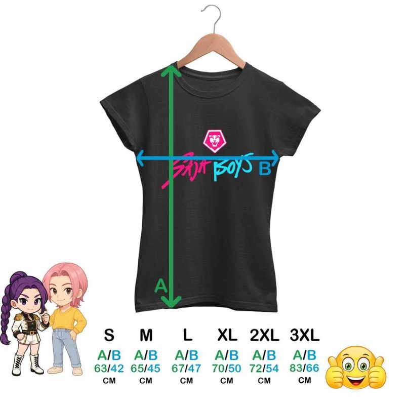 Fashion, accesorii si bijuterii - Femei - Imbracaminte femei - Tricouri si topuri femei - Tricou Femei Huntrix Saja Boys Kpop Legends, negru, marime XL - Infinity.ro