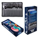 Carti si Birotica - Rechizite - Pictura si desen - Pensule si accesorii pictura - Set 23 Pensule Profesionale Pictura NEBO cu Spatula si Husa Protectie, pentru Ulei, Acrilic si Acuarela - Infinity.ro