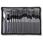 Carti si Birotica - Rechizite - Pictura si desen - Pensule si accesorii pictura - Set 23 Pensule Profesionale Pictura NEBO cu Spatula si Husa Protectie, pentru Ulei, Acrilic si Acuarela - Infinity.ro