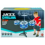 Jucarii, Copii si Bebe - Jucarii si jocuri - Jucarii de rol - Instrumente muzicale de jucarie - Set Tobe Muzicale de Jucarie pentru Copii cu Talger Metalic, 3 Tobe Tom-Tom si 2 Bete, Suport Asamblabil, 3 ani+ - Infinity.ro