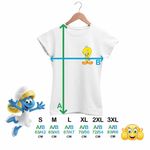 Fashion, accesorii si bijuterii - Femei - Imbracaminte femei - Tricouri si topuri femei - Tricou Femei Tweety Looney Tunes, alb, marime S - Infinity.ro