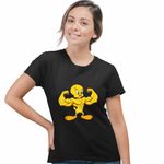Fashion, accesorii si bijuterii - Femei - Imbracaminte femei - Tricouri si topuri femei - Tricou Femei Tweety Culturism Fitness, negru, marime 2XL - Infinity.ro