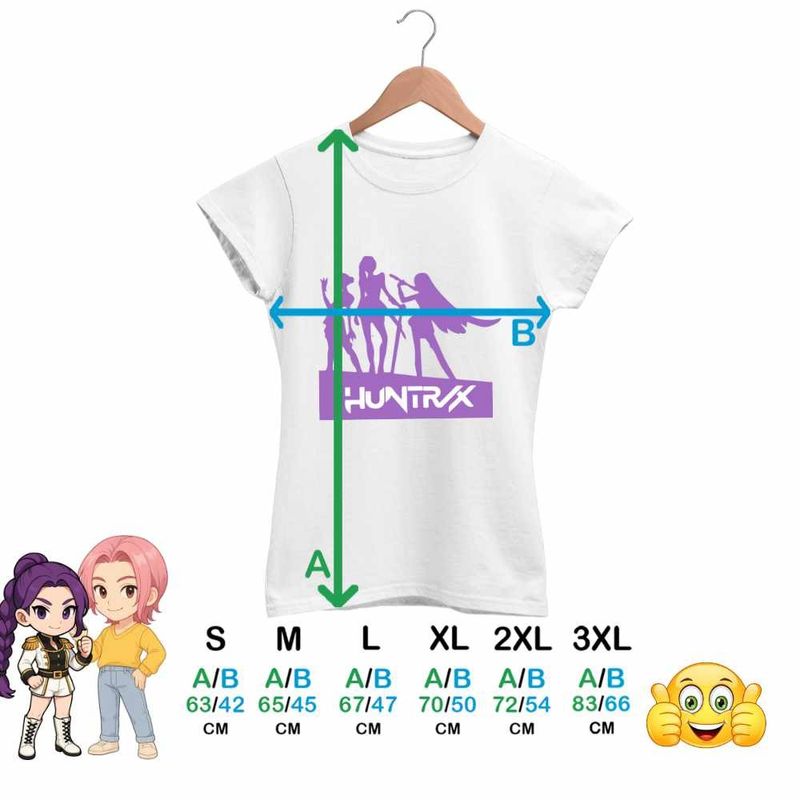Fashion, accesorii si bijuterii - Femei - Imbracaminte femei - Tricouri si topuri femei - Tricou Femei Huntrix Demon Hunters Kpop, alb, marime XL - Infinity.ro