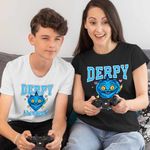 Fashion, accesorii si bijuterii - Femei - Imbracaminte femei - Tricouri si topuri femei - Tricou Femei Huntrix Derpy Pisica Kpop Demon Hunters, alb, marime XL - Infinity.ro